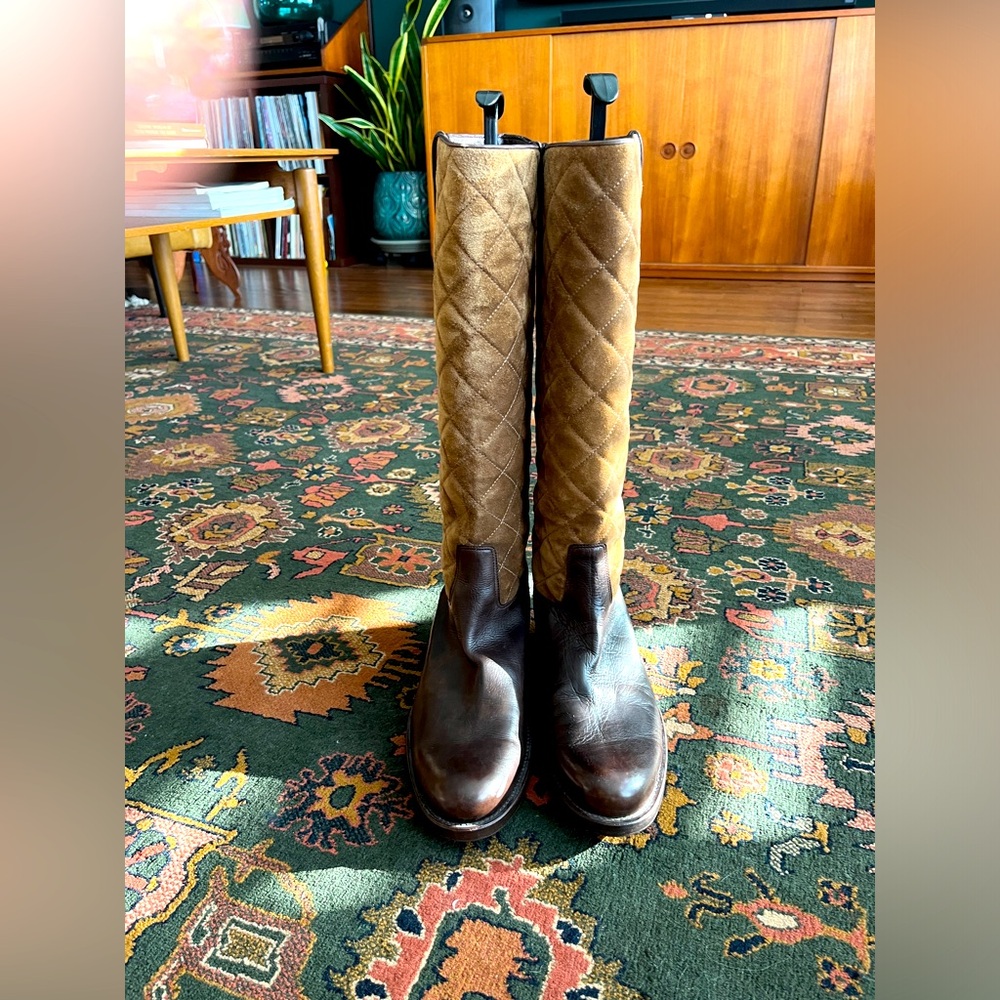 Ralph Lauren Collection Quilted Riding boots